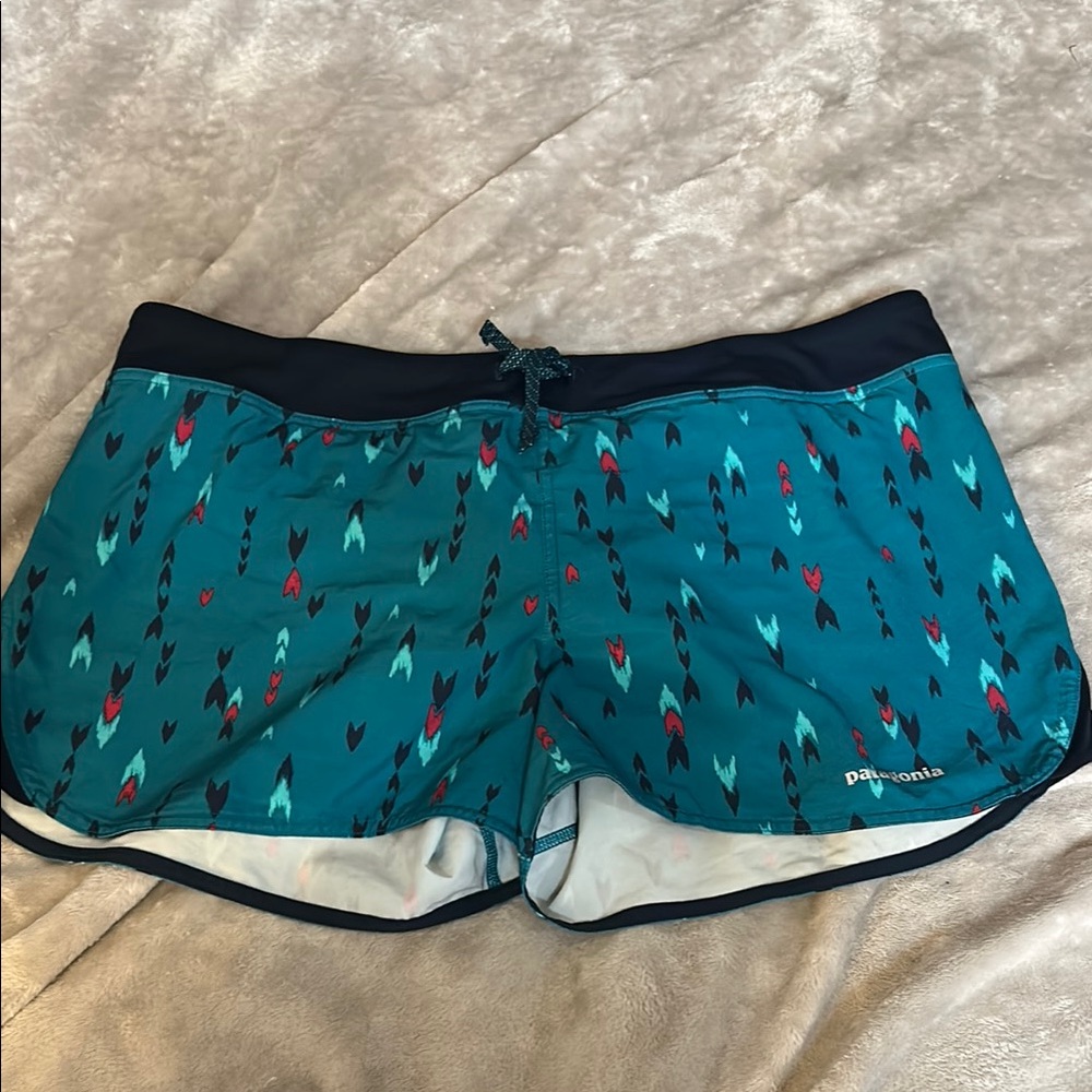 Patagonia nine trails shorts in elwha blue